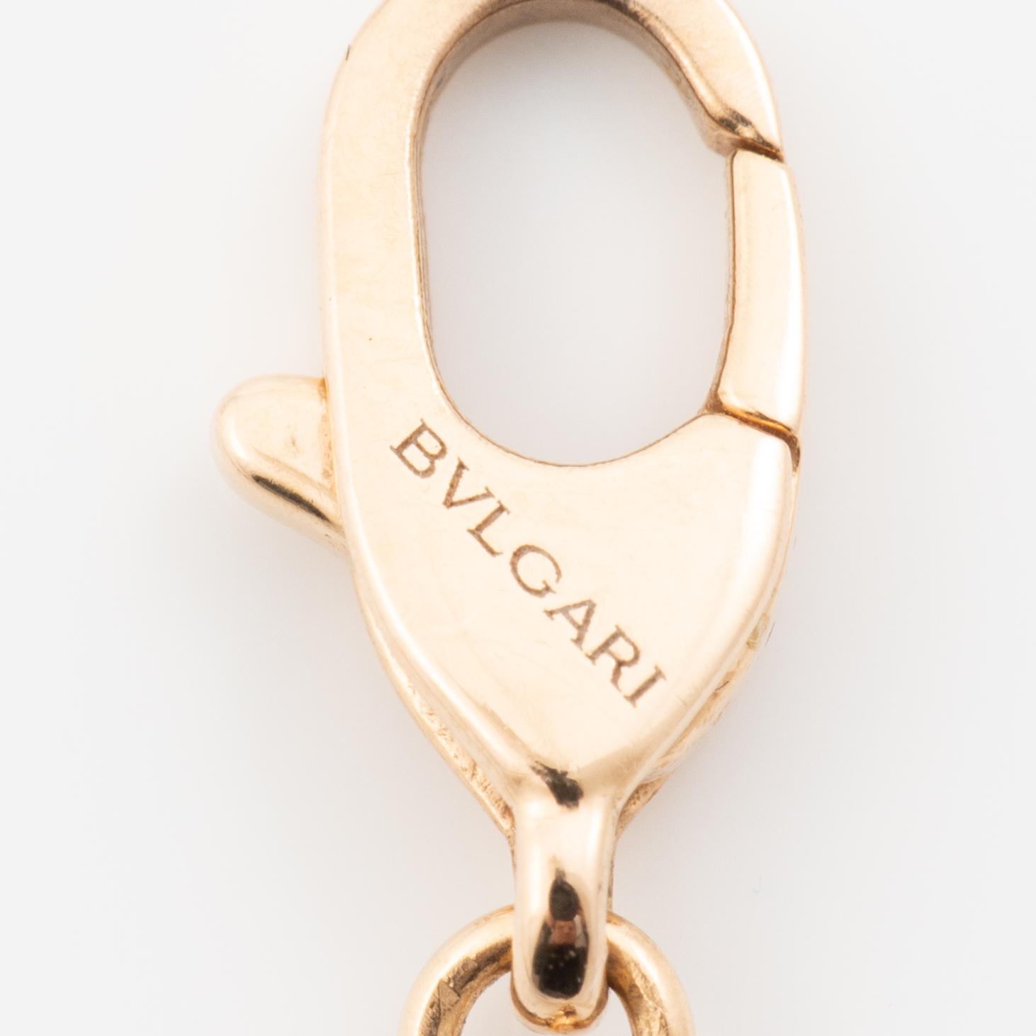 Bracelet, Bulgari, 18K rose gold with mother-of-pearl and brilliant-cut diamonds.
