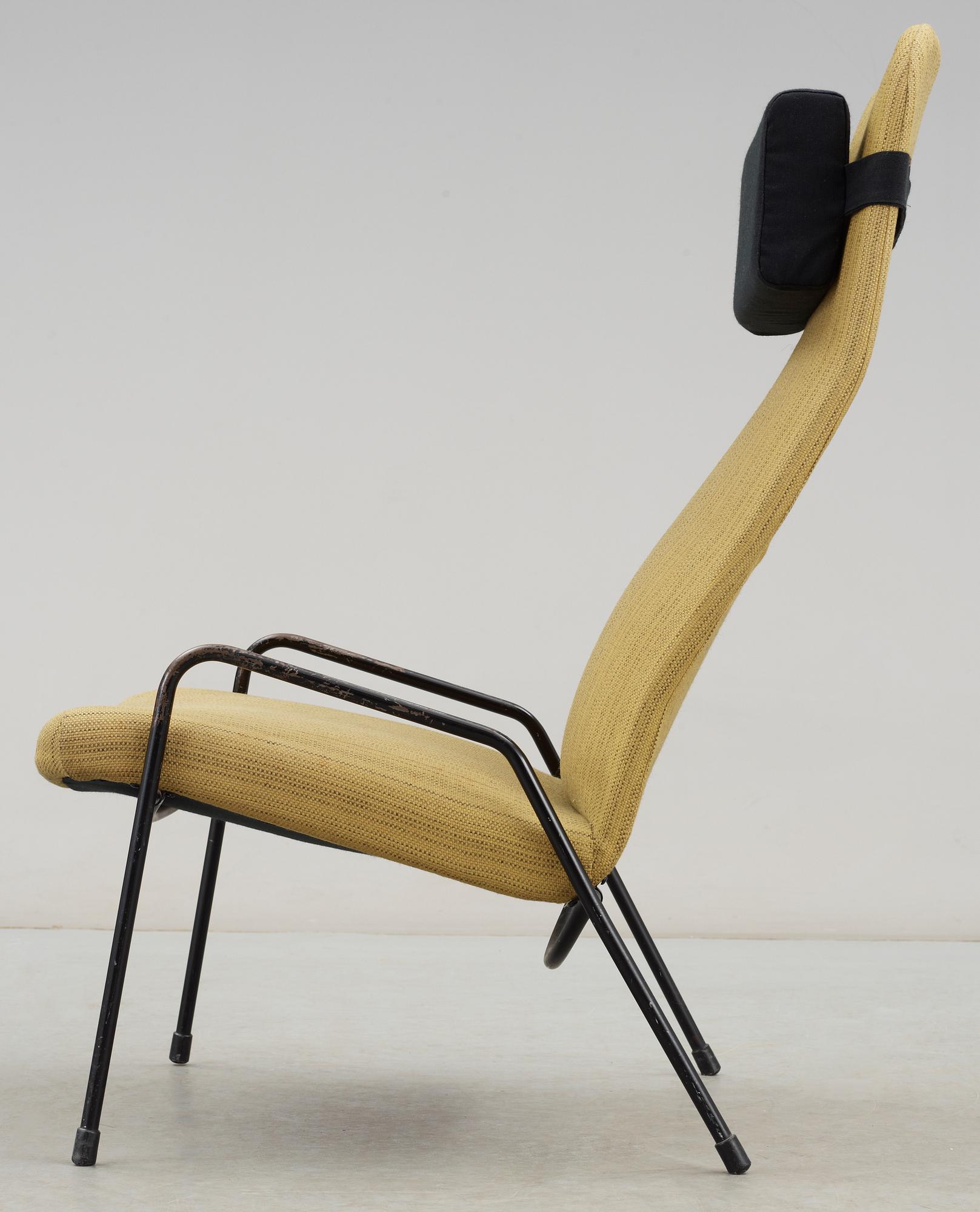 FÅTÖLJ, ur serien "Contour" Alf Svensson, Studio Ljungs Industrier, formgiven 1955.