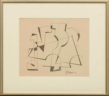 LARS ENGLUND, drawing signed and dated 49. - Bukowskis
