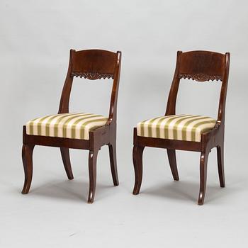 A set of four Biedermeier chairs, second half of the 19th century.