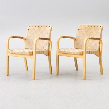 Alvar Aalto, karmstolar, ett par, modell 45, Artek, Finland.