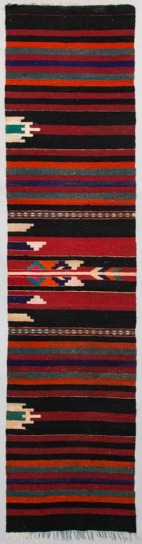 A 1930's Finnish flat weave runner. Circa 355x80 cm.
