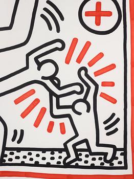 Keith Haring, "Three Lithographs: one plate".