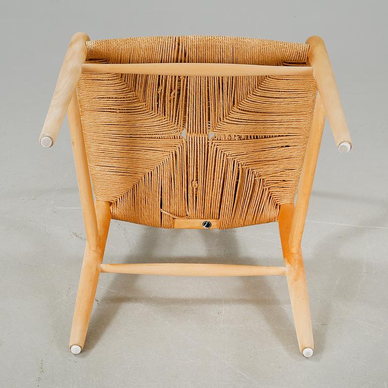 A late 20th century "Y chair", designed by Hans J. Wegner.