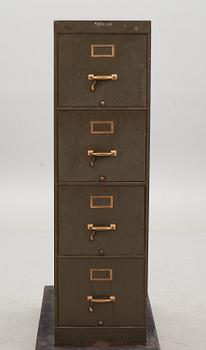 ARKIVSKÅP, plåt. "Shaw Walker". 1900-tal.