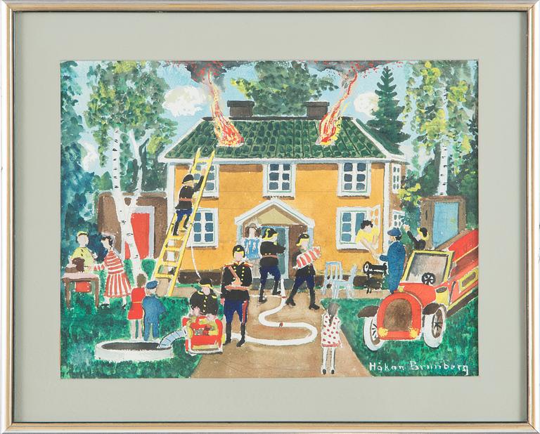 Håkan Brunberg, Eldsvåda.