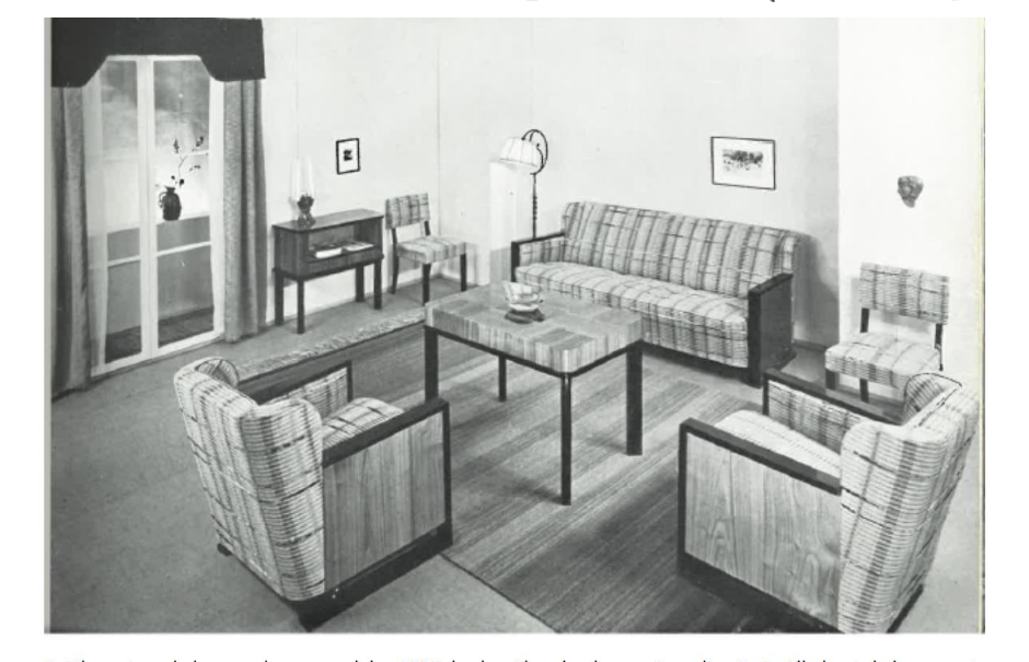 ÅKE WASASTJERNA, a 1930s 11-piece drawing room suite, 'Minister' for Asko Finland. Designed 1934.