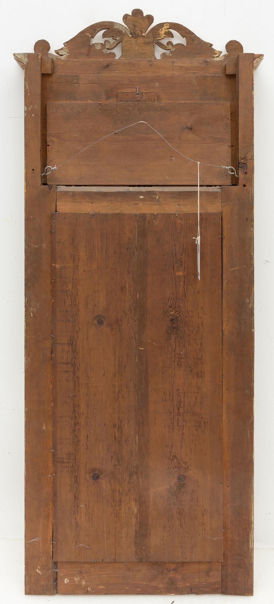 Mirror with console table, mid-19th century, 
Late Empire.