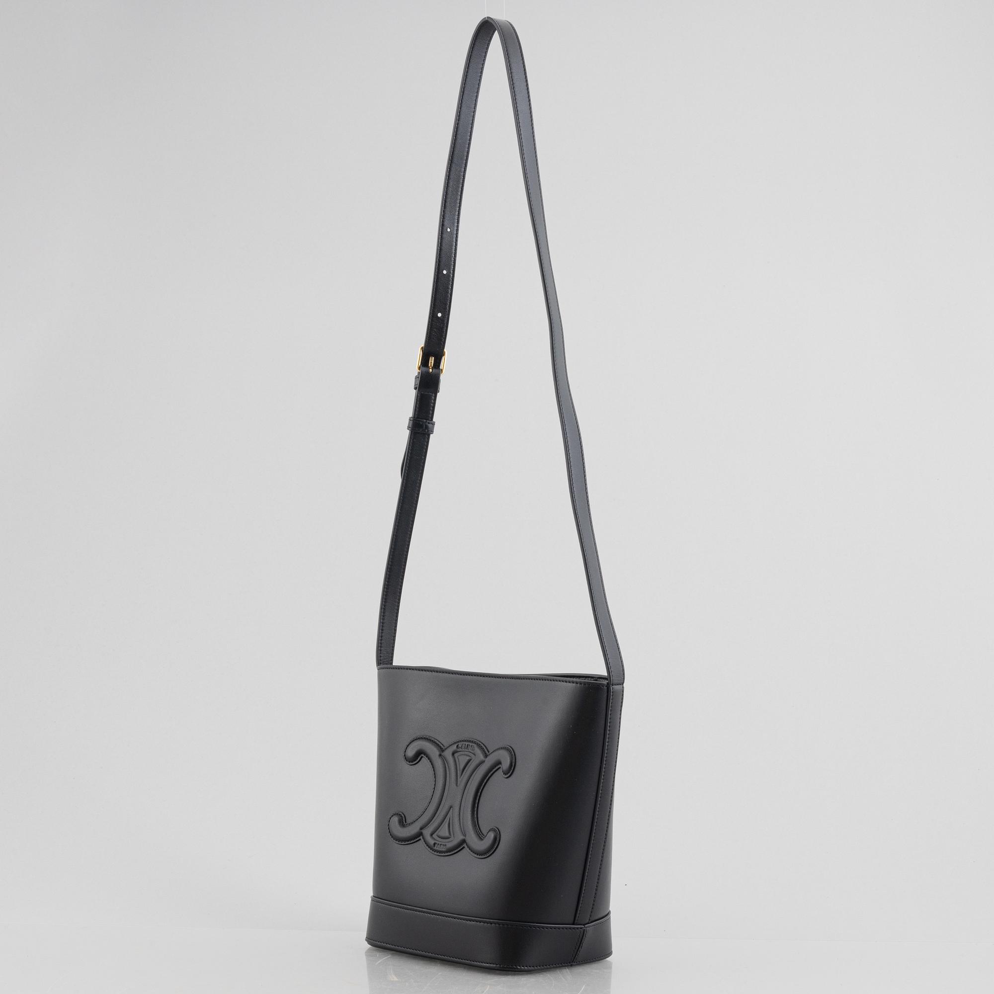 Celine, väska, Cuir Triomphe/ Small bucket bag.