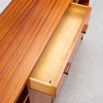 A ahogany-veneered 1940's/50's bookcase.