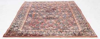 A semi-antique Sarouk carpet, c 275 x 185 cm.