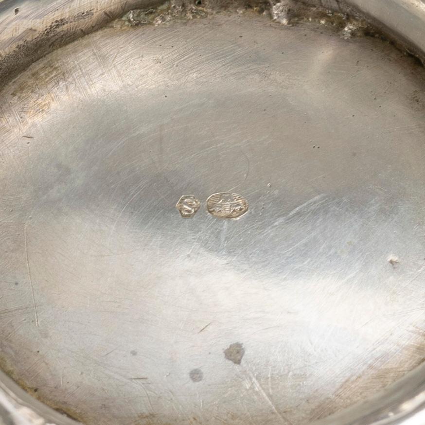 Konfektskål, silver, svenska importstämplar, Nordeuropa 1700/1800-tal.