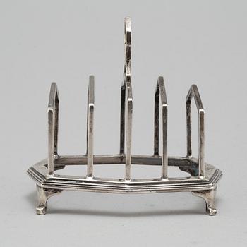 MAPPIN & WEBB, toastrack, silver, Birmingham, 1928.