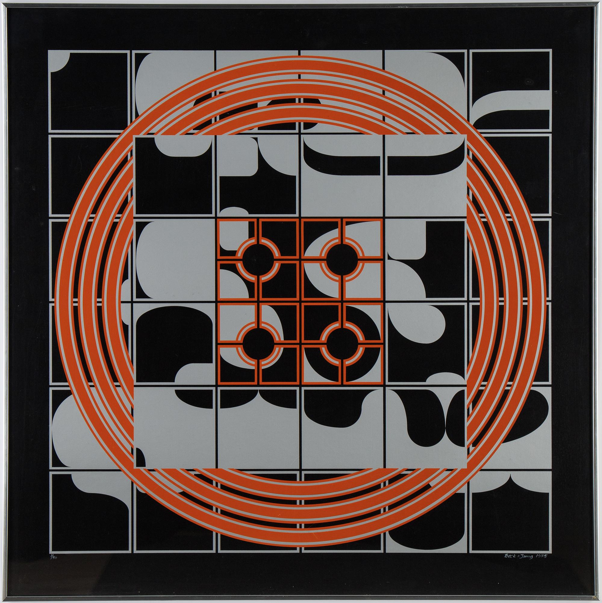 Beck & Jung, färgseriegrafi, signerad 1/50.