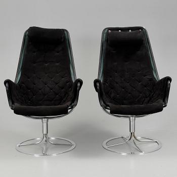 FÅTÖLJER, ett par, "Jetson", Bruno Mathsson, Dux.