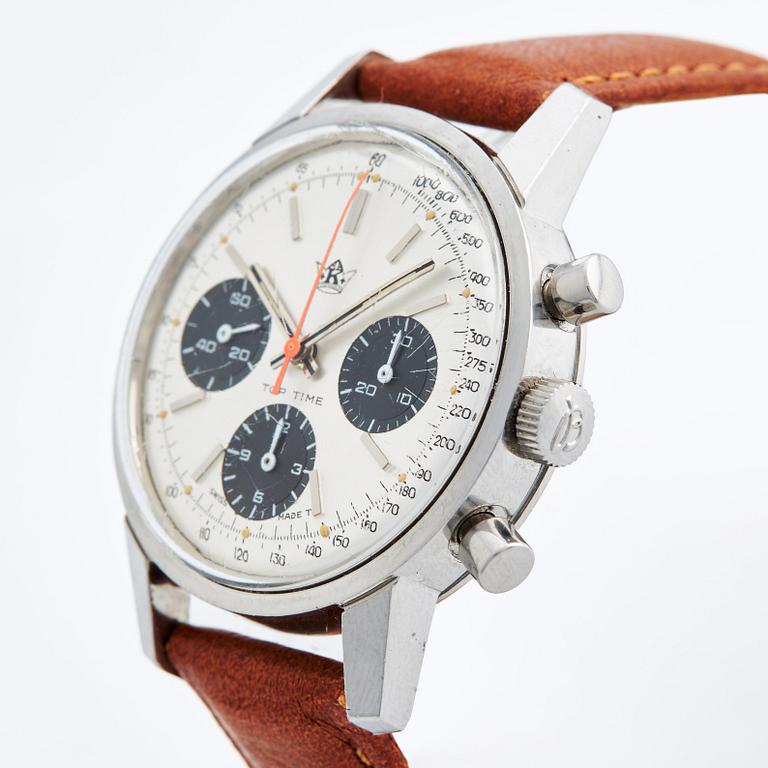 Breitling, Top Time, "Kronometer Stockholm", "Tillhör Televerket", chronograph, ca 1972.