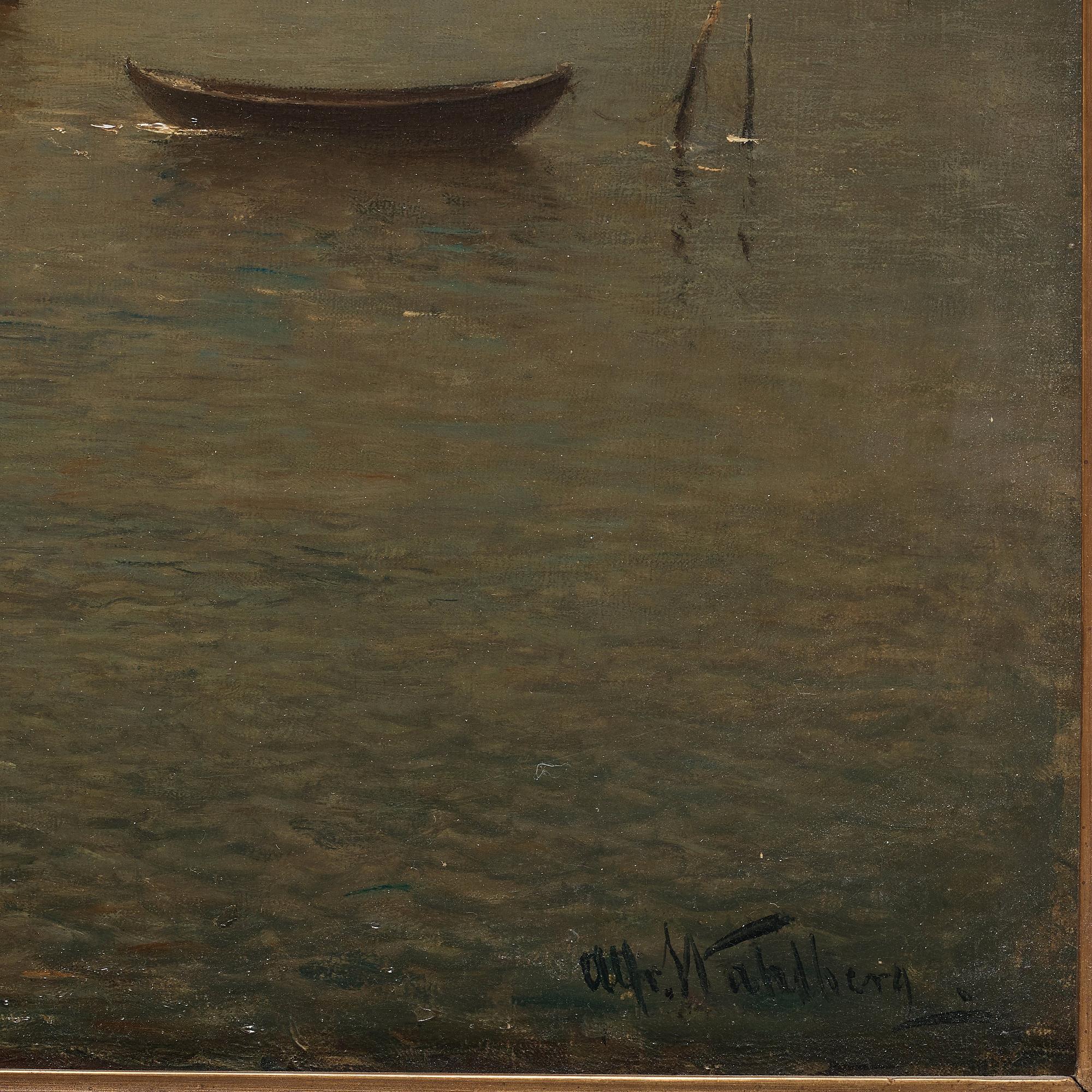 ALFRED WAHLBERG, olja på duk, signerad Alfr. Wahlberg.