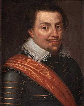 1087. Frans Pourbus II Attributed to, Portrait of an officer.