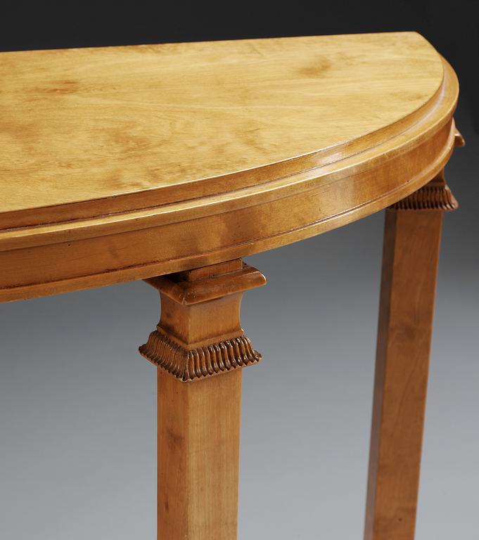 An Axel-Einar Hjorth 'Caesar' birch console table by NK Swden 1930's.