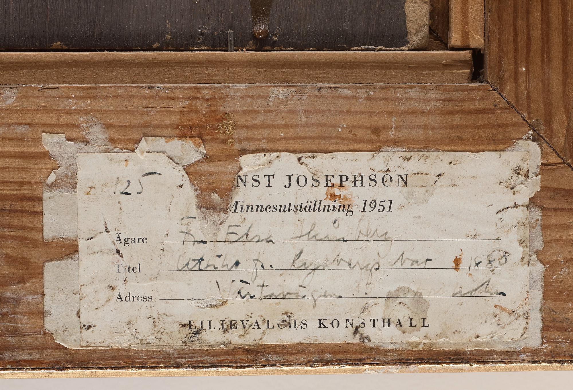 Carl Skånberg & Ernst Josephson, "Utsikt över Gustaf Adolfs torg med slottet".