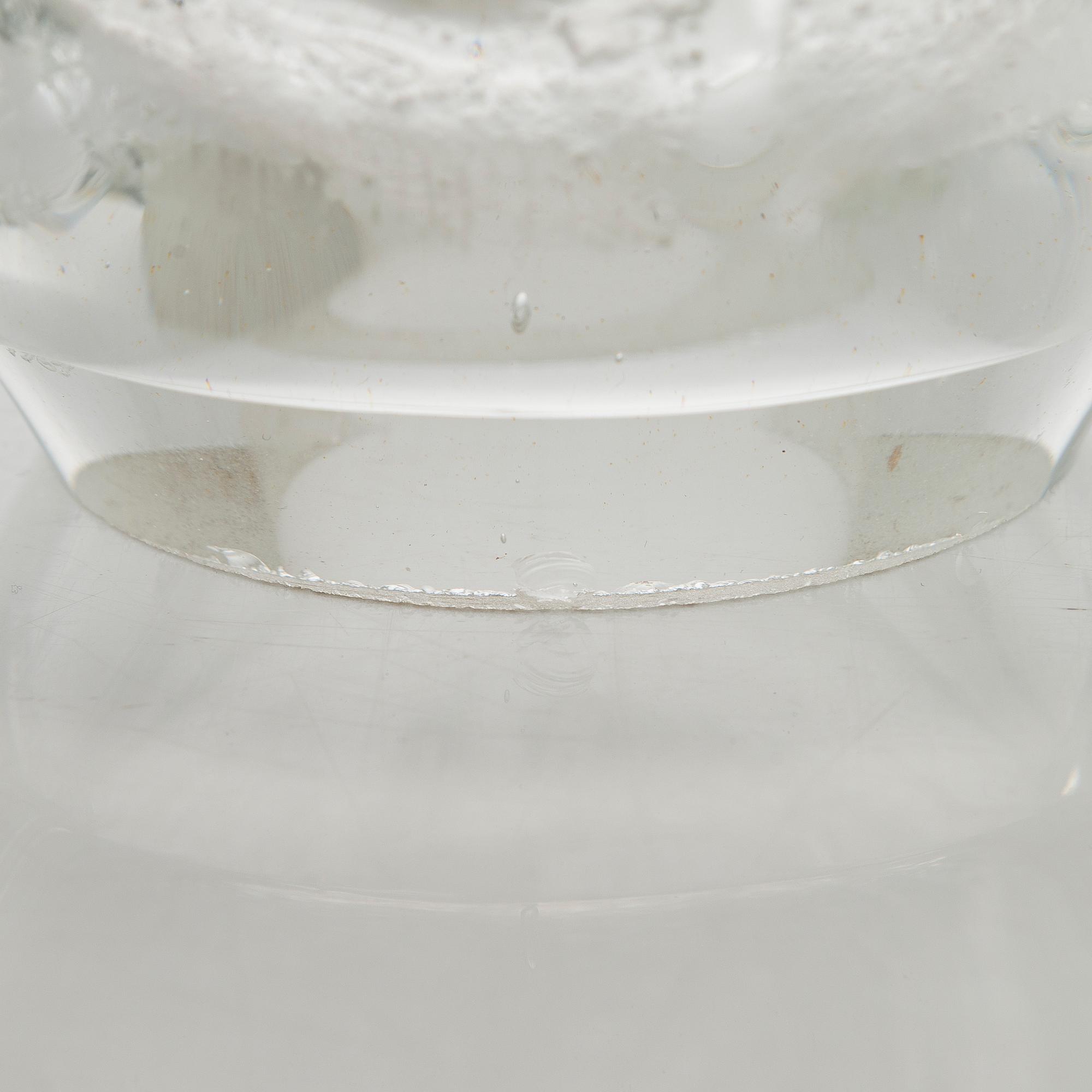 Timo Sarpaneva, veistos "Varjot" Finlandia sarjasta, signeerattu Timo Sarpaneva, Iittala 1964.