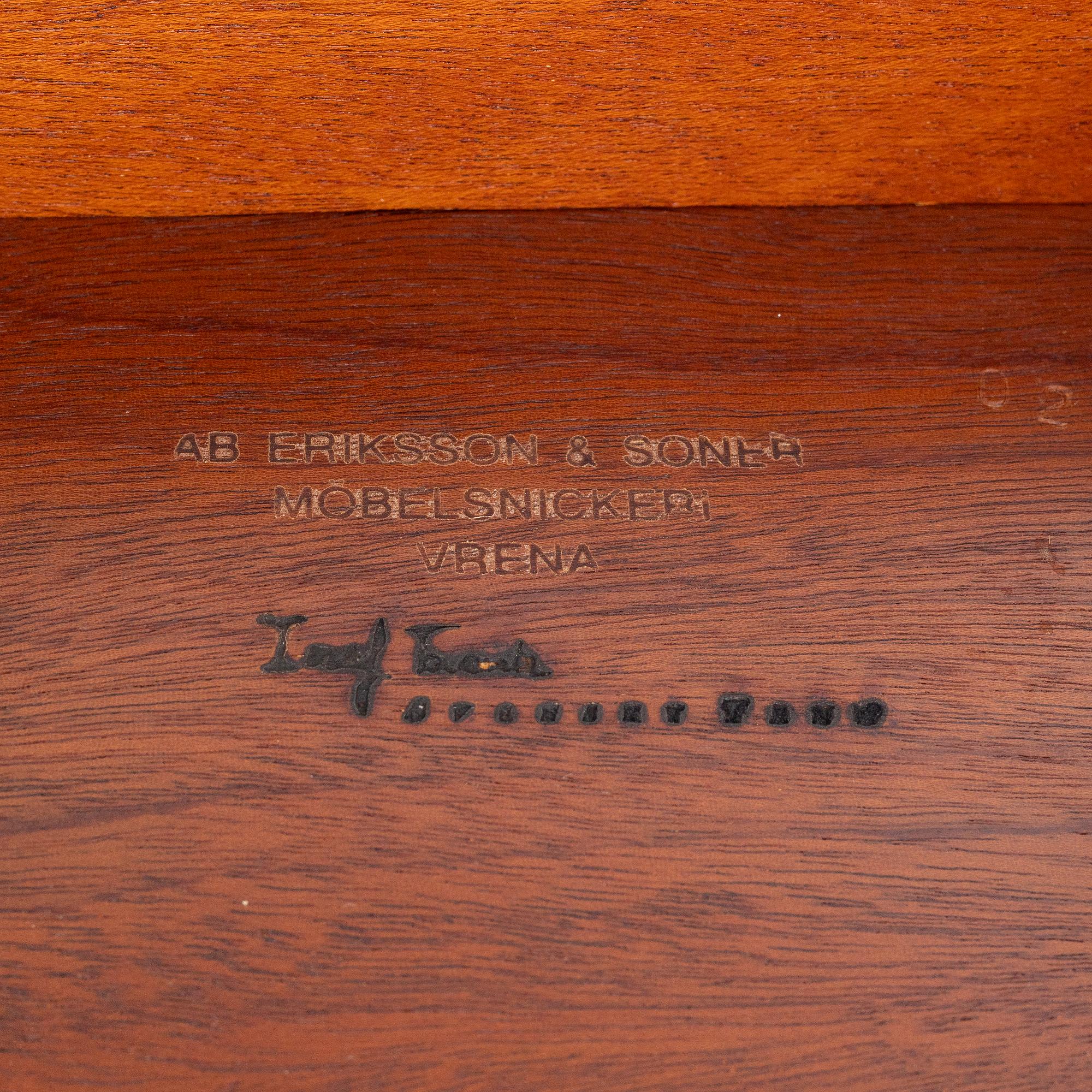 Josef Frank, a model 648 library table, Svenskt Tenn, post 1985.