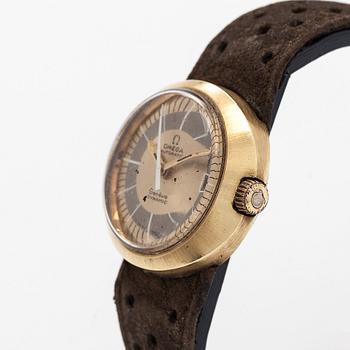 Omega, Dynamic Lady, rannekello, 29 x 26 mm, kullattu, automaattinen, 1970-luku.