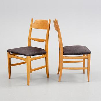 STOLAR, 6 st, "Calmare Nyckel", Carl Malmsten, Åfors Möbelfabrik, 1900-talets andra hälft.