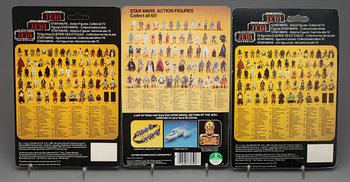 STAR WARS, 5 stycken actionfigurer, Kenner 1983.