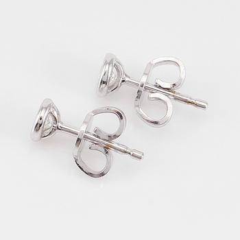 ÖRHÄNGEN, 1 par, 18K vitguld och diamanter tot ca 0.21 ct.