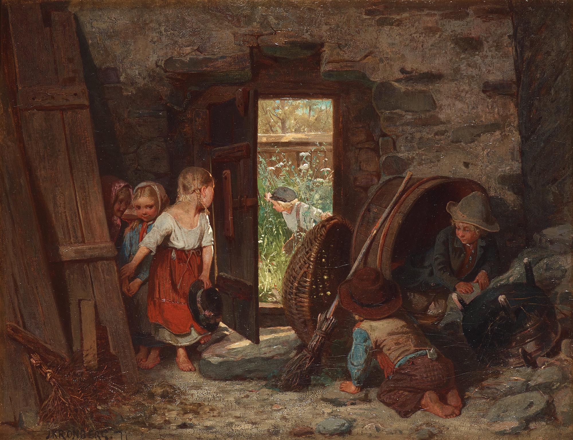 Julius Kronberg, Hide and Seek.