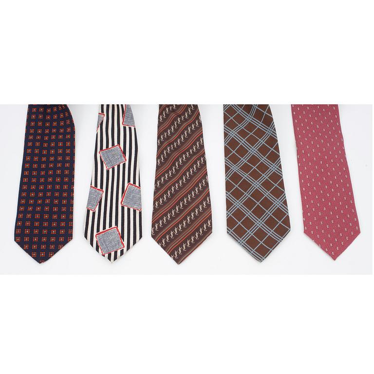 TIES, five different,Dior, YSL, Cardin, Kenzo samt Armani.