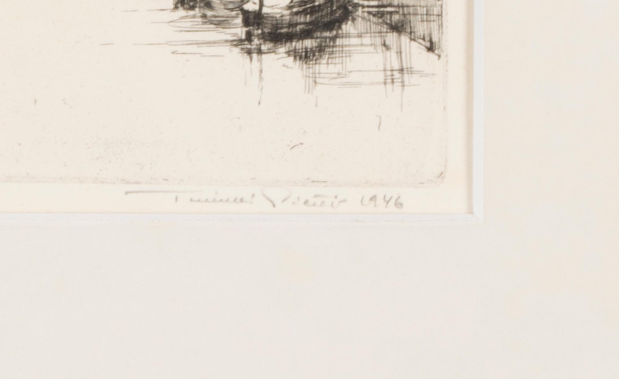 TUULIKKI PIETILÄ, etsning, signerad, daterad 1946 och numrerad 20/20. Konstnärens avdrag.