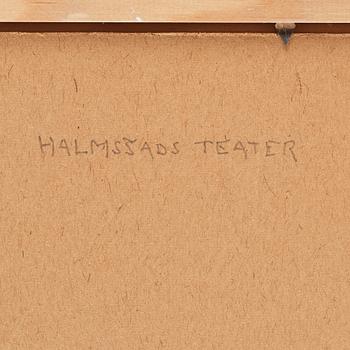 Axel Olson, Sketch for the theater in Halmstad.