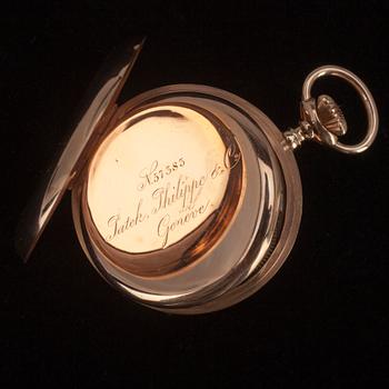 TASKUKELLO, kultaa 18K, Patek Philippe kaksoiskuorella, 1879.