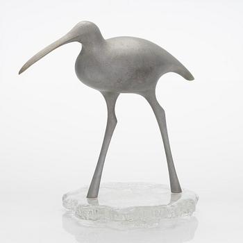 Tapio Wirkkala, aluminium sculpture, 'Suokurppa' (Snipe), TW 513, signed and stamped.