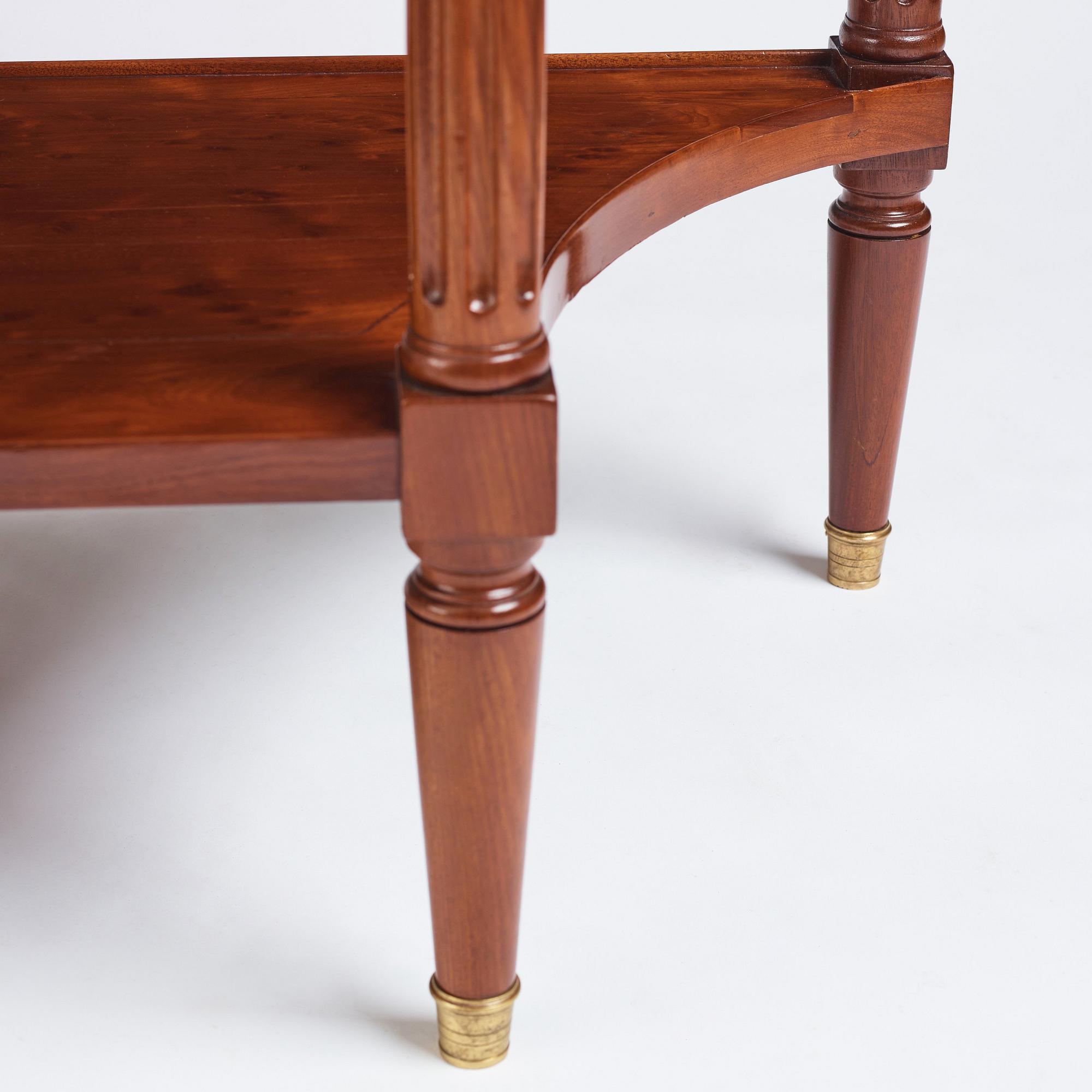 A Louis XVI console desserte by F. Schey (master in Paris 1777), late 18th century.