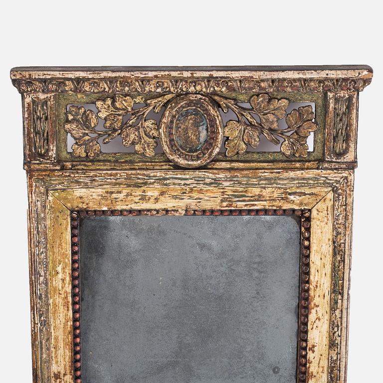 An early 19th century late gustavian mirror.