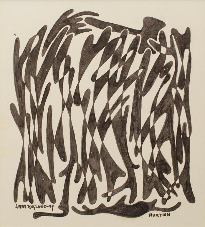 LARS ENGLUND, Ink wash, signed and dated -49.