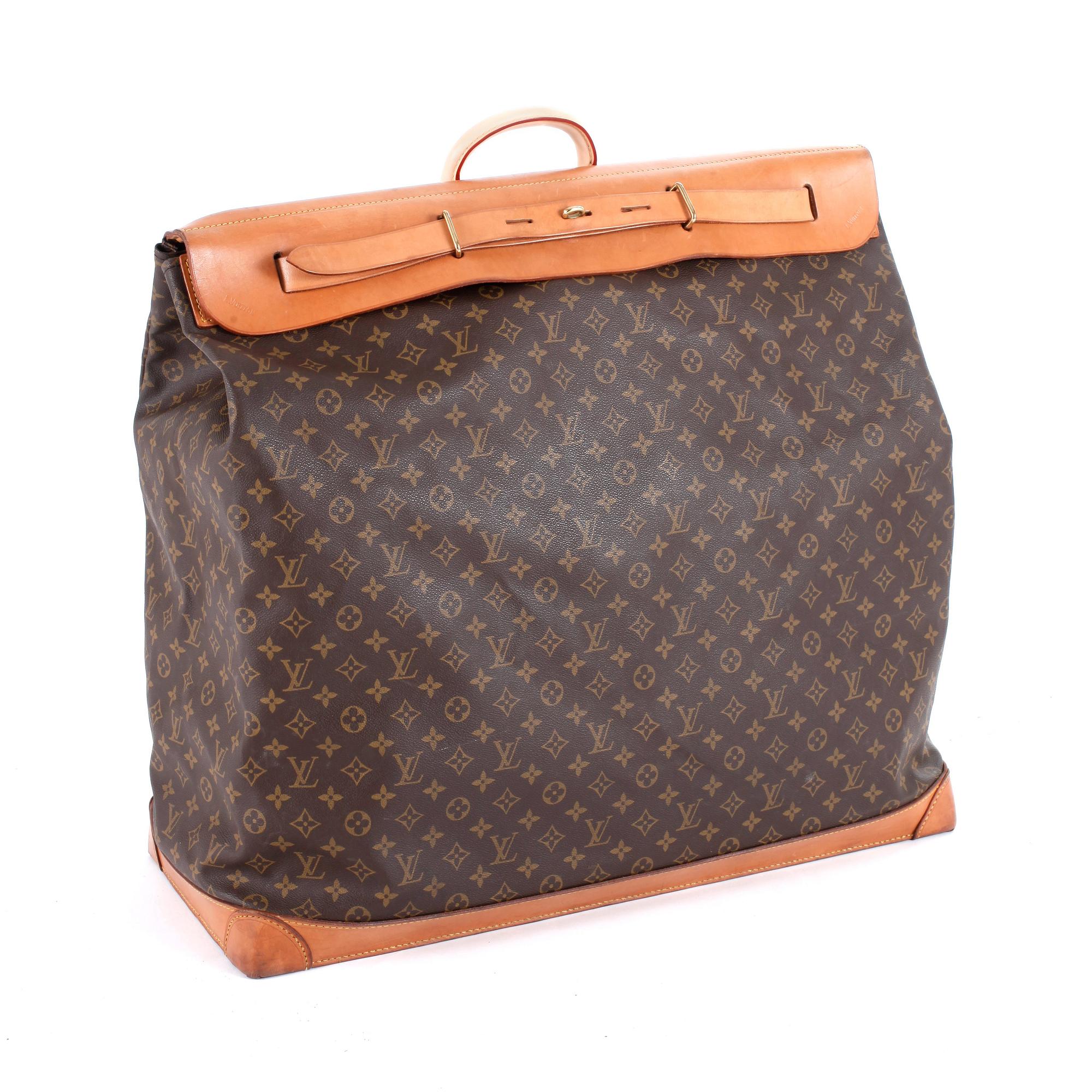 LOUIS VUITTON, a monogram canvas weekend bag, "Steamer bag 60".