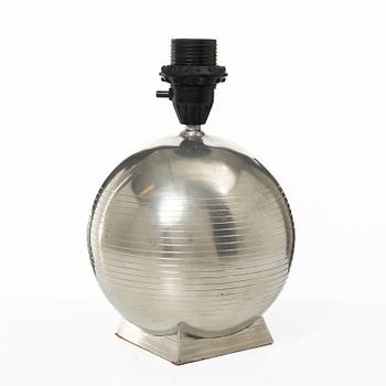 Guldsmedsaktiebolaget (GAB), bordslampa, tenn, Stockholm 1934.