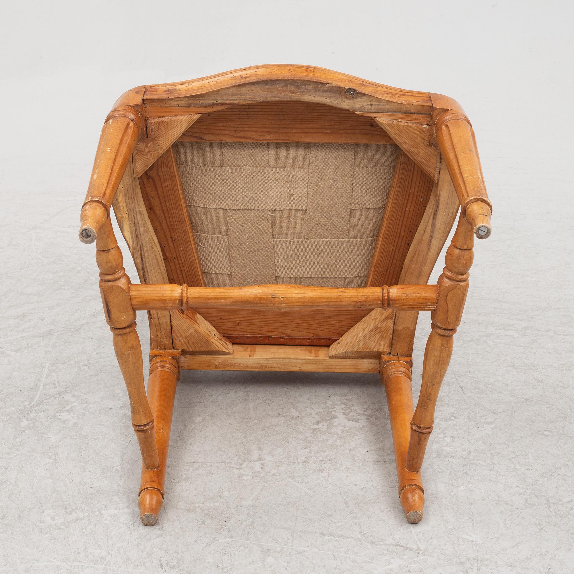 A pair of Swedish transitional chairs, Stockholm, later part 18th century.