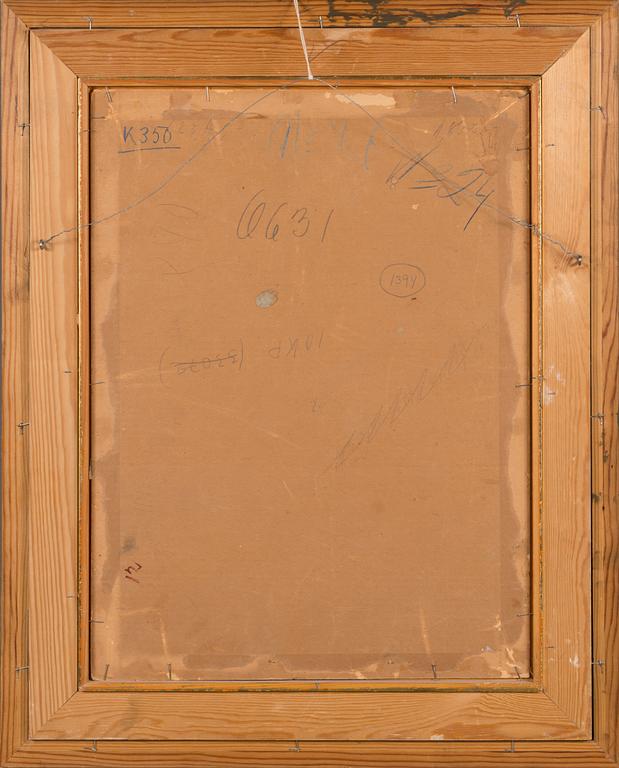 Eero Nelimarkka, olja på pannå, signerad och daterad 1920.