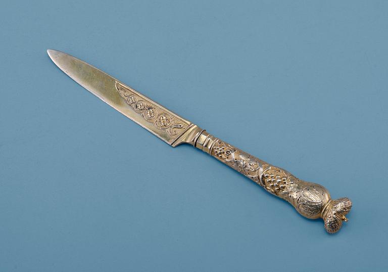 BREVKNIV, 84 silver. Nichols & Plincke St Petersburg 1847.