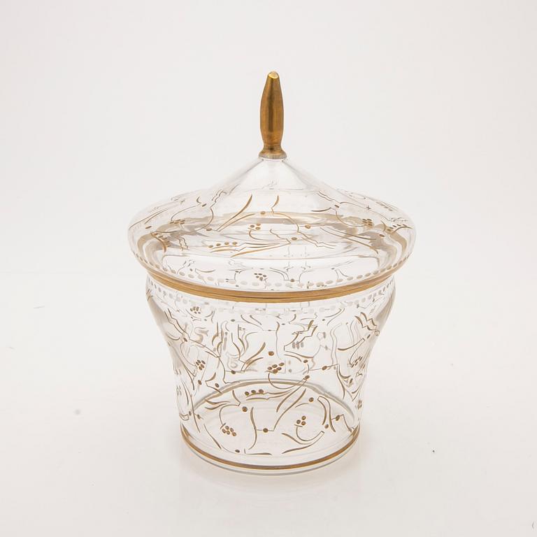 Ewald Dahlskog, Lock bowl, Kosta, 1920s/30s.