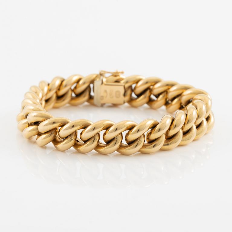 Armband 18K guld pansarlänk.