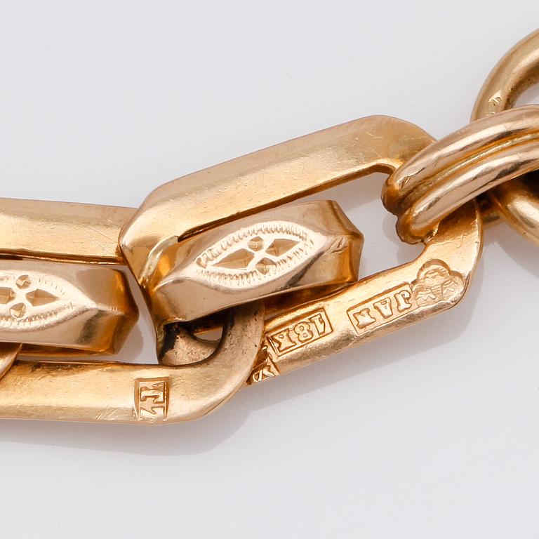 ARMBAND, 18K guld, svenska stämplar, 1921. Vikt ca 19 g.