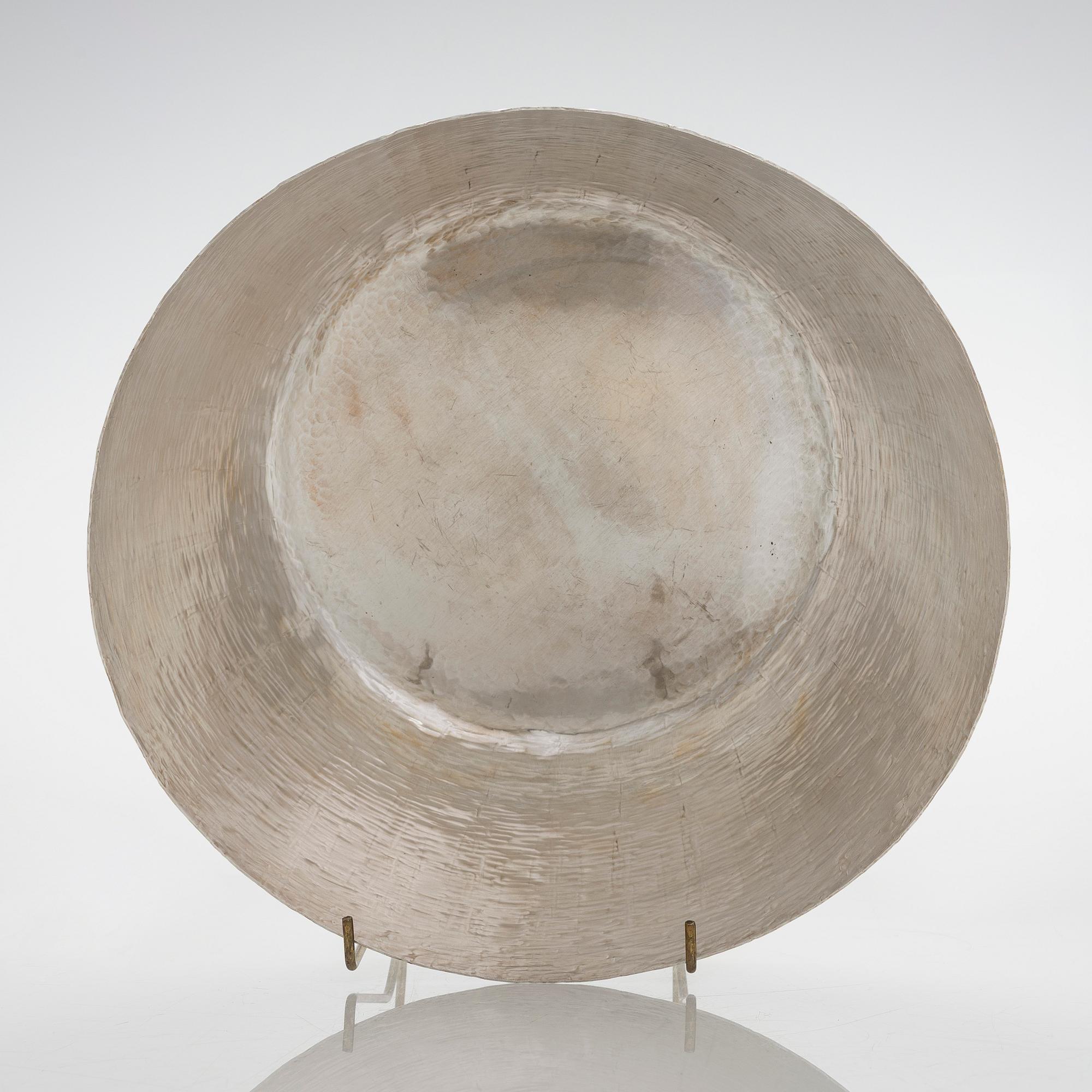 Tapio Wirkkala, boolimalja ja -kauha, hopeaa, palisanteri, Kultakeskus, Hämeenlinna, 1974.