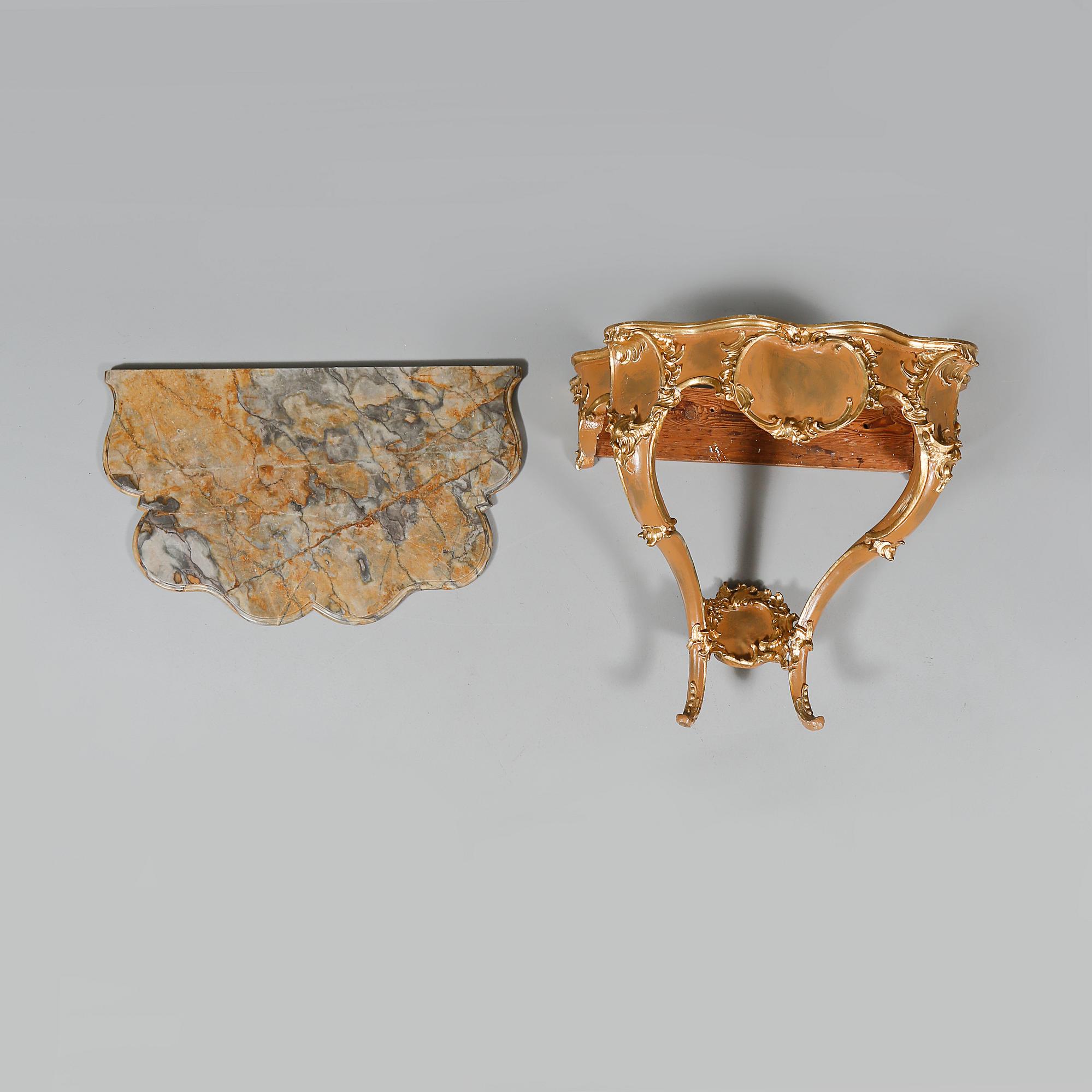 KONSOLBORD, rokokostil, 1800-tal.
