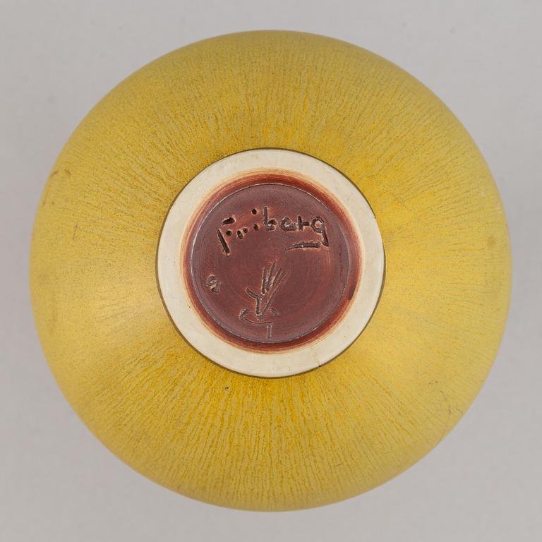 Berndt Friberg, a stoneware vase, Gustavsberg studio, Sweden 1965.